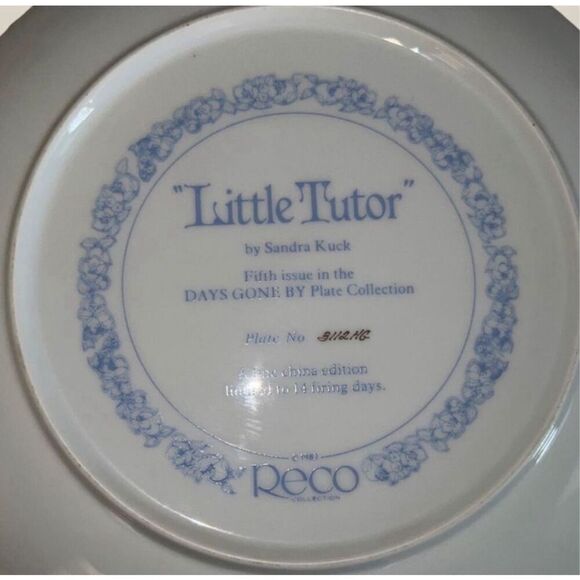 2 Vintage Reco Collector Plates Little Tutor & Amy's Magic - Picture 5 of 6